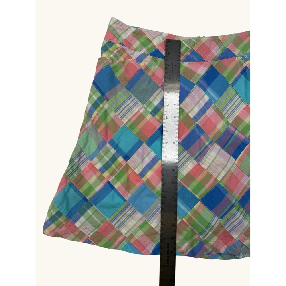 Lady Hagen Womens Golf Skirt Patchwork Plaid Multicolor A-Line Size 4 Mini - Picture 5 of 5